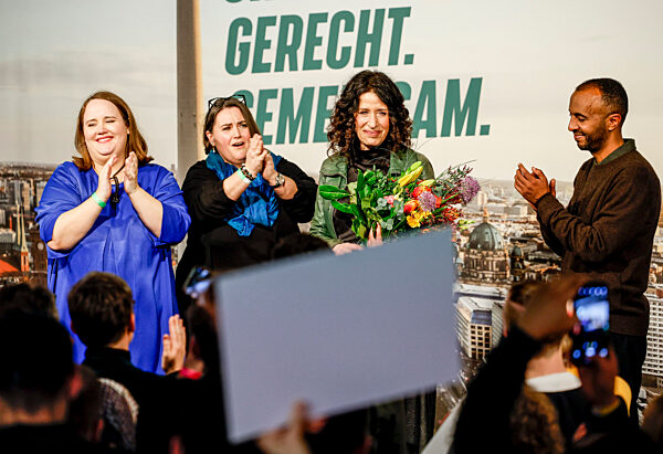 Wiederholungswahl Berlin - Wahlparty Bündnis 90/Die Grünen