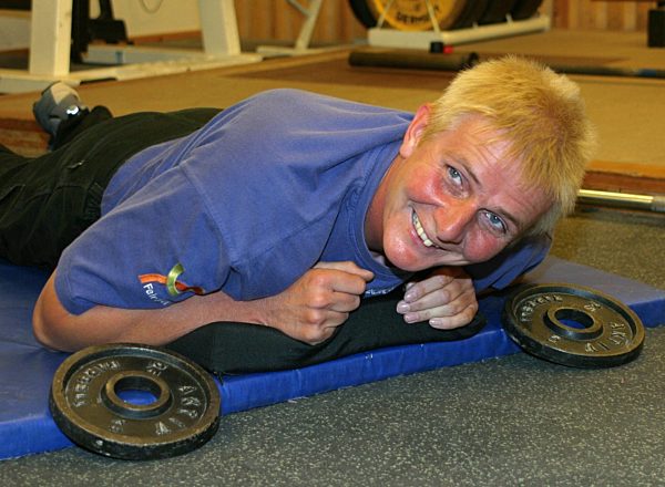 Behindertensport: Marianne Buggenhagen trainiert