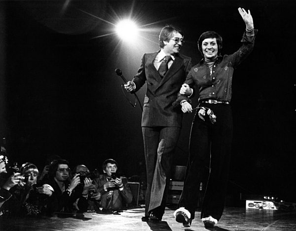 Rosi Mittermaier and Frank Elstner