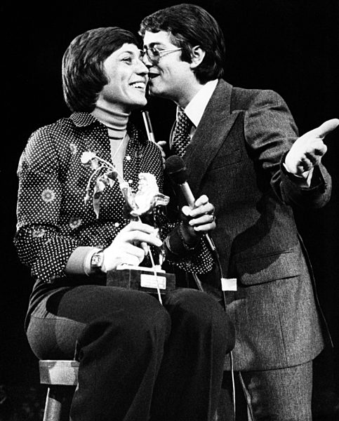 Rosi Mittermaier and Frank Elstner