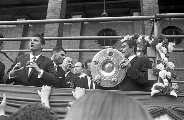 1. FC Cologne celebrates German Bundesliga Soccer Championship 1963-64