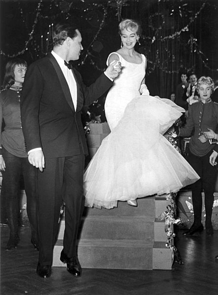 Filmball in München 1957 mit Ivan Desny und Hildegard Knef