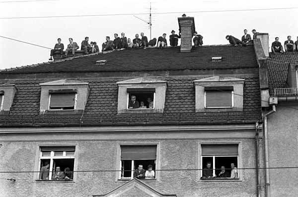 Spectators at the fence