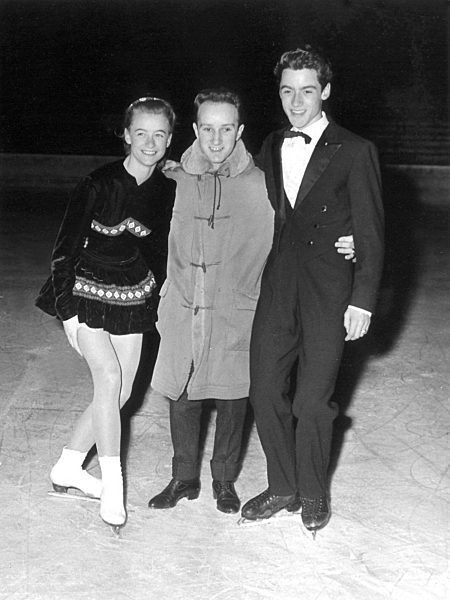 Eiskunstlauf: Marika Kilius, Franz Ningel und Hans-Jürgen Bäumler 1958
