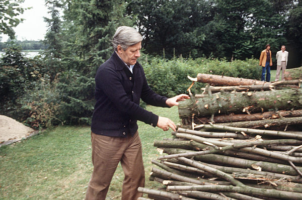 Helmut Schmidt am Brahmsee