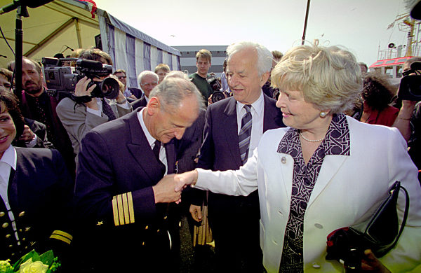 Christening of the cruise liner "MS Deutschland"