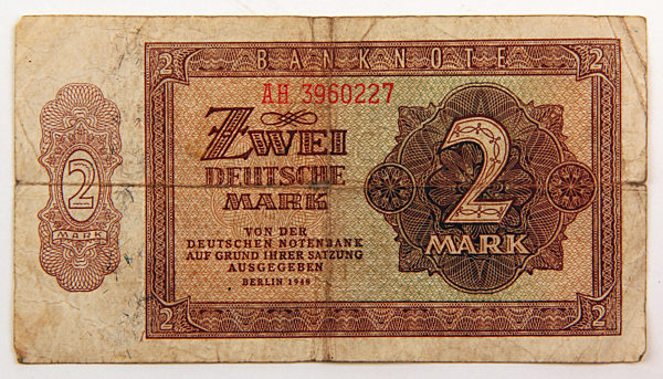 DDR- Deutsche Mark der Deutschen Notenbank 1940er Jahre