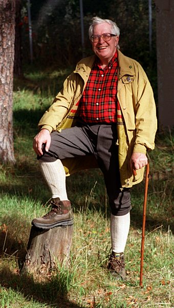 Bernhard Vogel auf Wanderschaft durch die Rhön