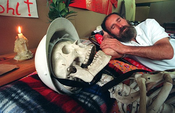 Hungerstreik im Kaliwerk (Archivfoto und Text 1993)