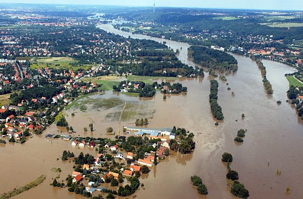 Elbe-Hochwasser in Sachsen