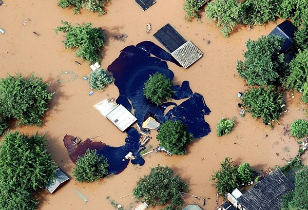 Hochwasserschäden in Sachsen
