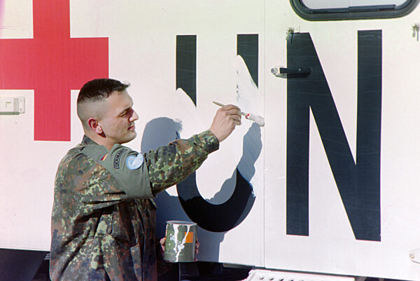 Bosnien-Einsatz - Bundeswehr-Camp in Trogir 1995
