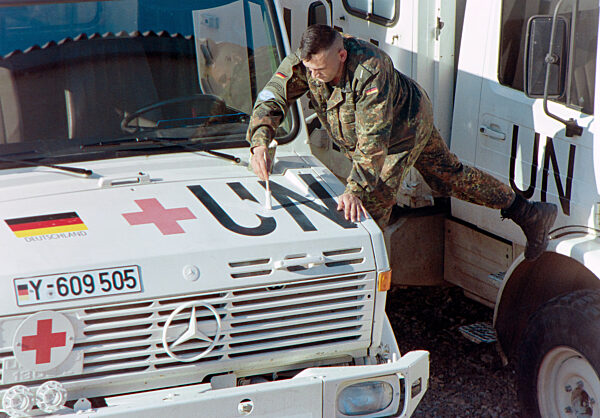 Bosnien-Einsatz - Bundeswehr-Camp in Trogir 1995