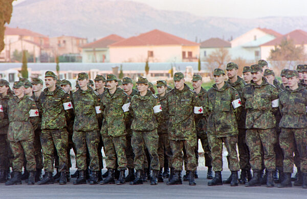 Bosnien-Einsatz - Bundeswehr-Camp in Trogir 1995
