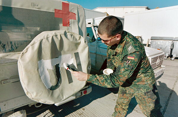 Bosnien-Einsatz - Bundeswehr-Camp in Trogir 1995