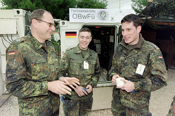 Bosnien-Einsatz - Bundeswehr-Camp in Trogir 1995