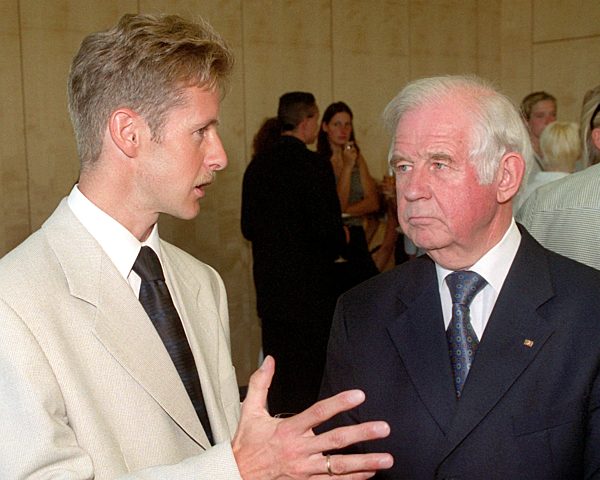 Ski: Kurt Biedenkopf mit Jens Weißflog