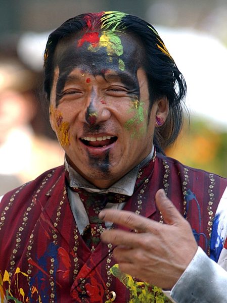 Jackie Chan bei Dreharbeiten