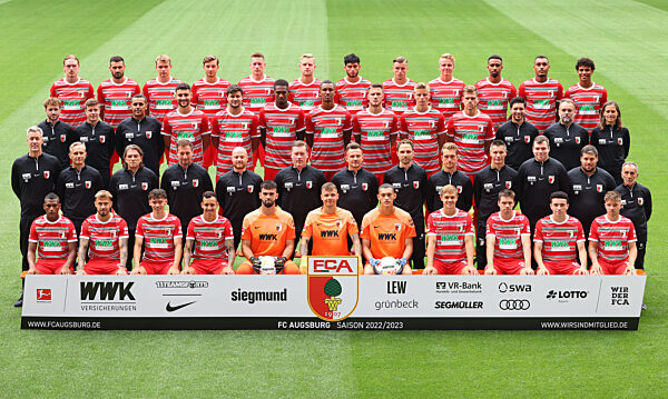 Mannschaftsfototermin FC Augsburg