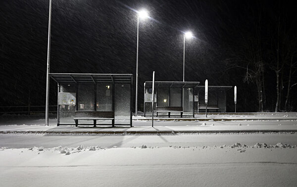 Schneefall in höheren Lagen Bayerns