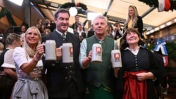Start des 187. Münchner Oktoberfests - Fassanstich