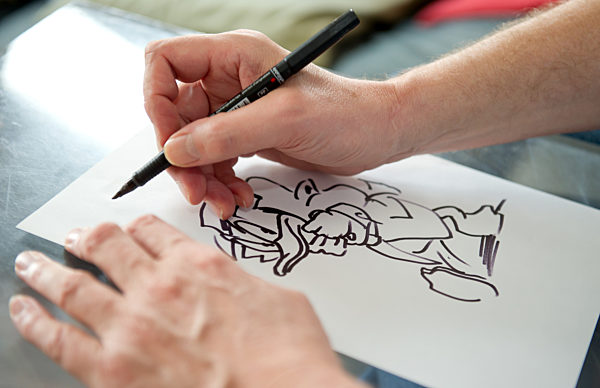 Jan Gulbransson malt Donald