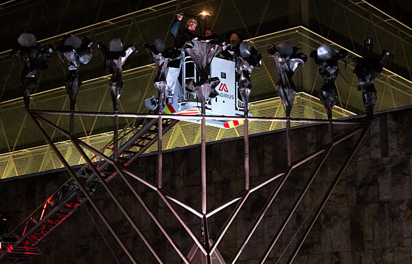 Feierliches Entzünden der Chanukka-Lichter