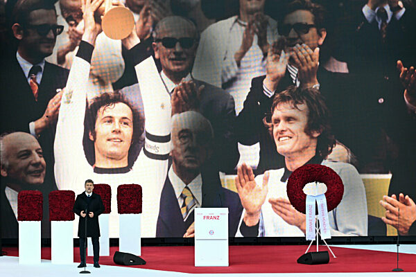 Gedenkfeier für Franz Beckenbauer