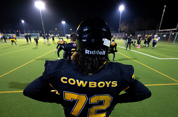 American Football: Training der Munich Cowboys