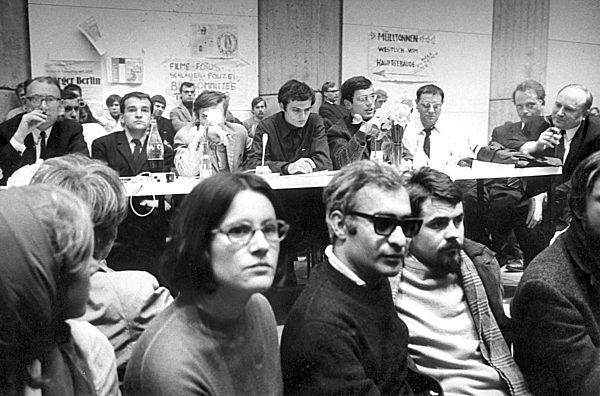 Diskussion in der Berliner TU 1968