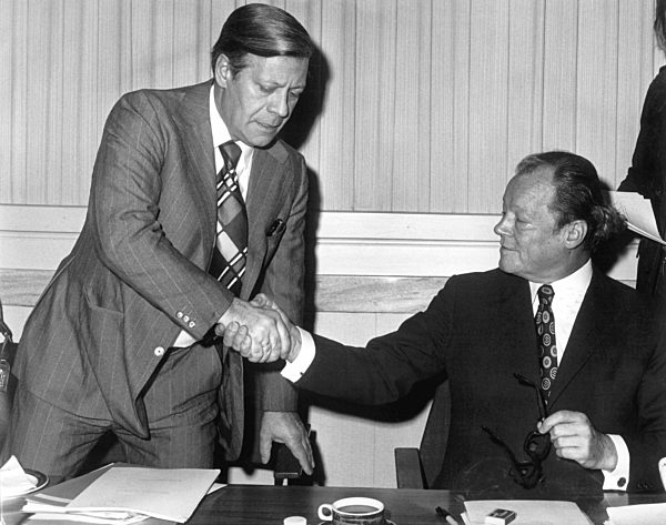 Helmut Schmidt und Willy Brandt