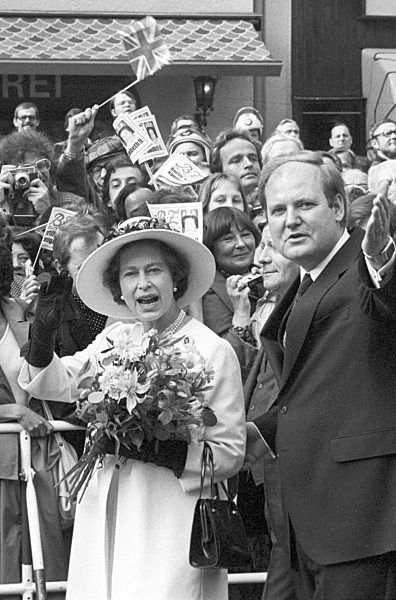 Queen Elizabeth II. on state visit in Germany 1978