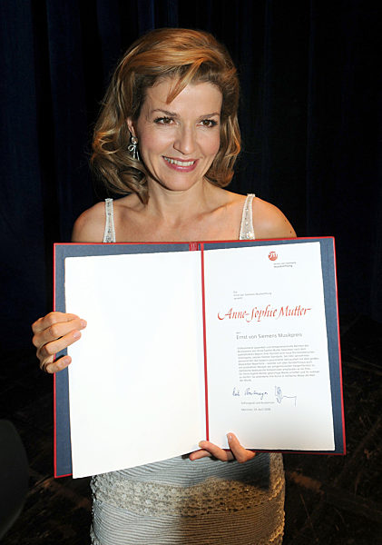 Anne-Sophie Mutter erhält Siemens Musikpreis