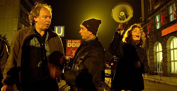 Dreharbeiten zum Film "Good bye, Lenin", Berlin
Regisseur Wolfgang Becker