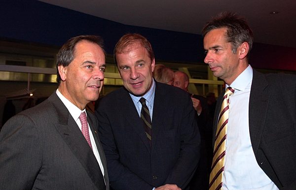 Prof. Dieter Stolte, Hubertus Meyer-Burckhardt und Martin Hoffmann (SAT 1, v...