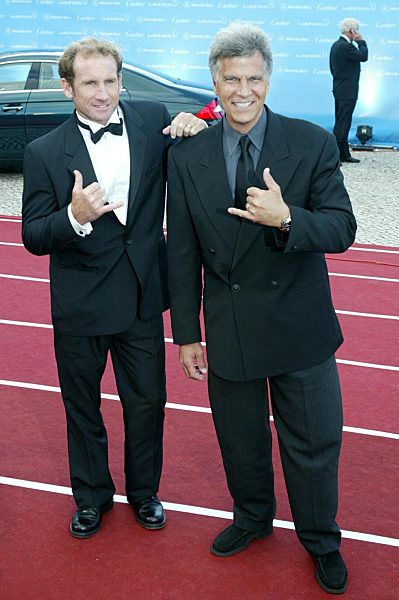 Robby Nash und Mark Spitz (v.l.) bei der Verleihung der Laureus Sports...