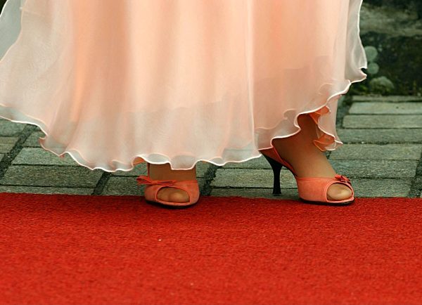 Schuhe von Angela Merkel 
Eroeffnung Wagner-Festspiele Bayreuth 2005