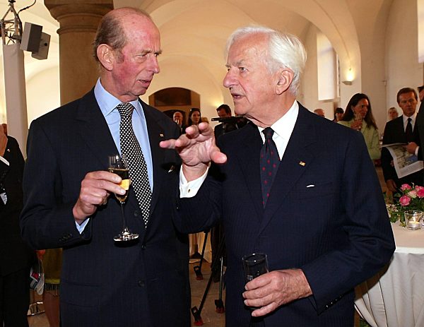 Prinz Edward, Herzog von Kent, und Richard von Weizsaecker 
Empfang zur...
