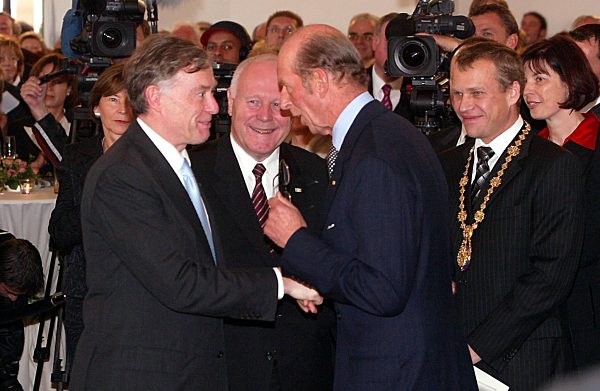 Bundespraesident Horst Koehler, Ministerpraesident Georg Milbradt...