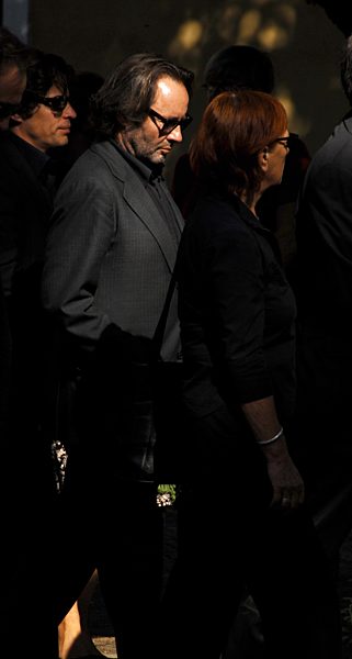 Uwe Kockisch (Mitte)
Trauerfeier und Beisetzung fuer Jenny Groellmann auf...