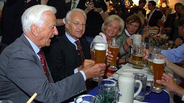 Richard Von Weizsaecker, Edmund Stoiber, Karin Stoiber...