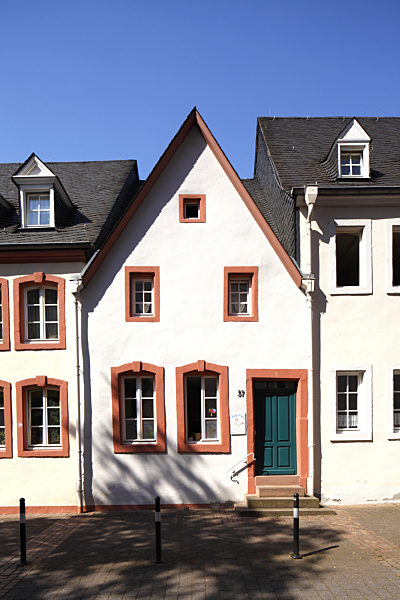 Historic house in the old town, Trier. Rhineland-Palatinate, Germany, Europe
