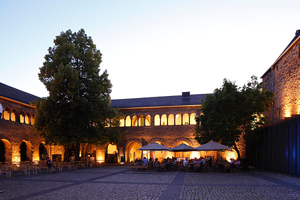 Simeonstift, courtyard, museum, Trier. Rhineland-Palatinate, Germany