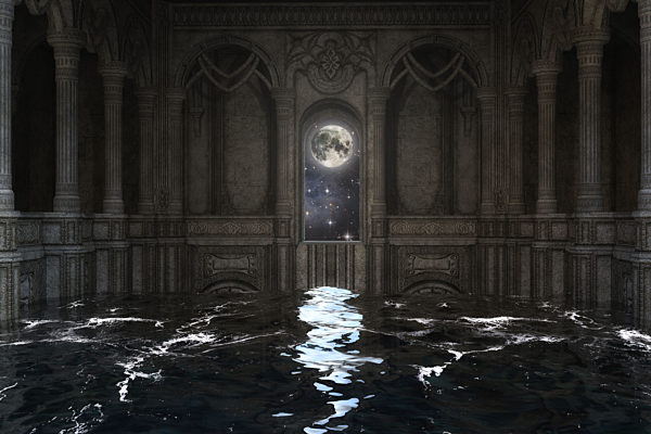 3D Illustration of a Fantasy Scene, Elements by NASA