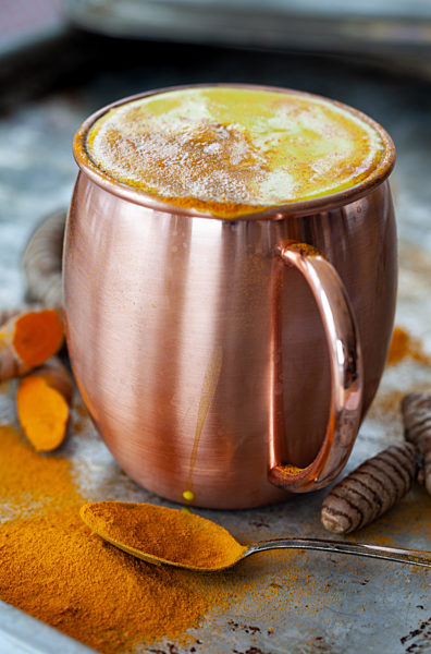 Golden milk with tumeric