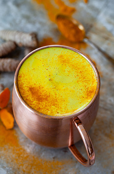 Golden milk with tumeric