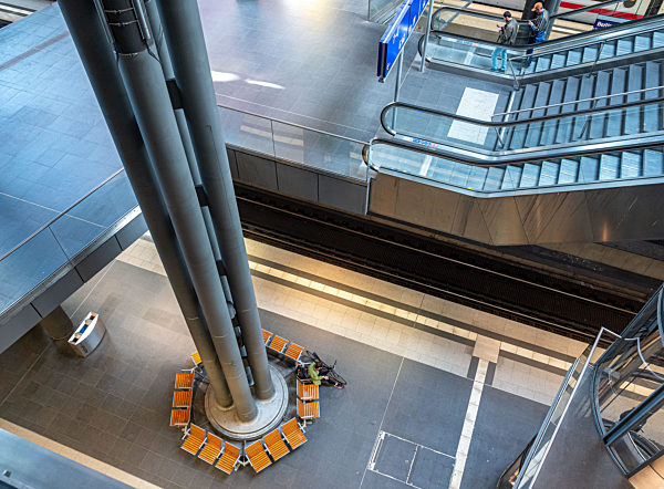 Hauptbahnhof Berlin während der Corona Krise