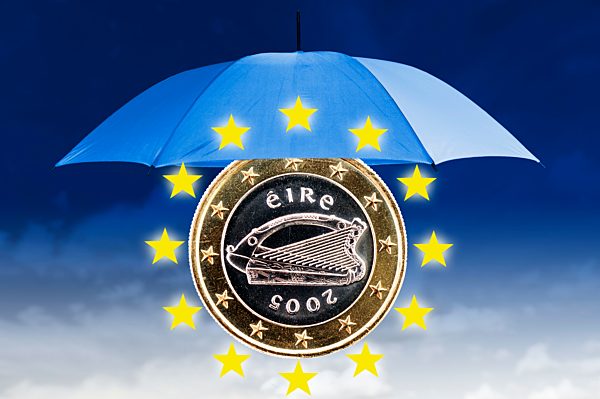Irish euro coin, EU financial assistance for Ireland