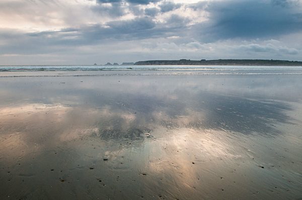 Low tide on the coast of the Presque Ille de Crozon