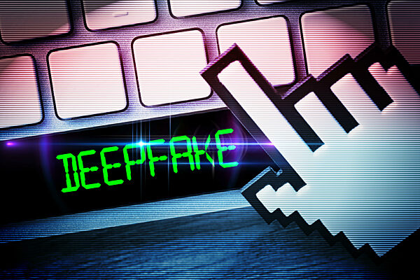 Computer Key With The Inscription Deepfake